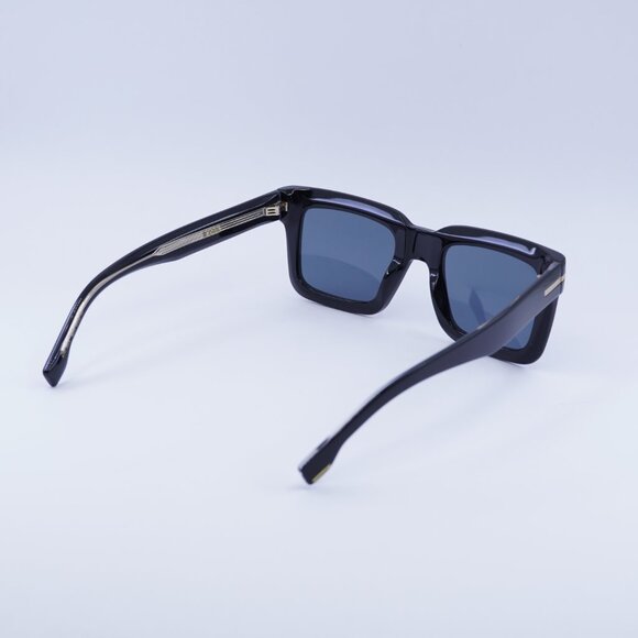Hugo BOSS 1501/S 0807 7Y Sunglasses Black Square Frame, Blue Lenses - Picture 4 of 12